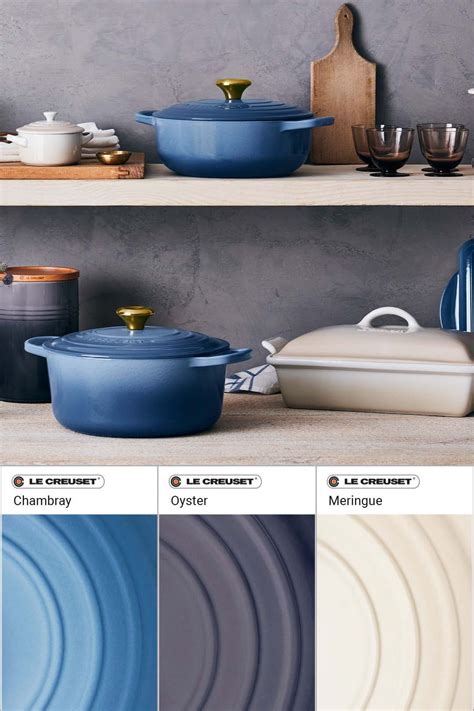 Le Creuset Chambray Blue Color Pairing Ideas