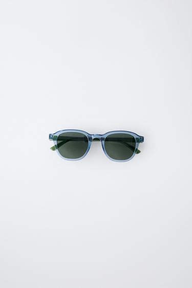 TRANSPARENT FRAME SUNGLASSES - Blue | ZARA India