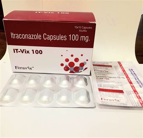 IT VIX 100 Capsules - ITRACONAZOLE 100MG - Feravix Lifesciences