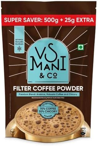 VS Mani & Co Filter Coffee Powder - Pack of 1 (500 gm) Makes 50 Cups ...