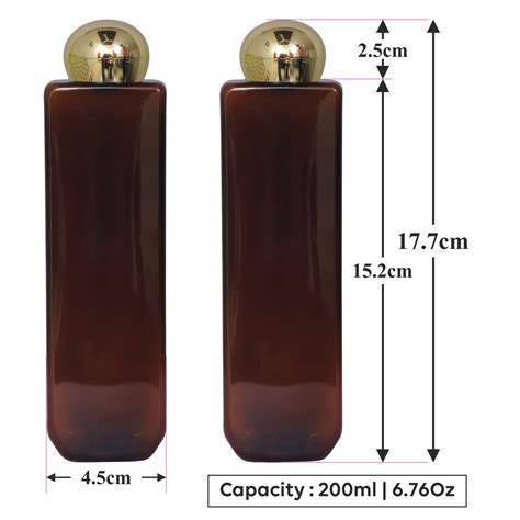 [ZMA01] Amber Bottle With Golden Dome Cap - 100ml & 200ml – Zenvista ...