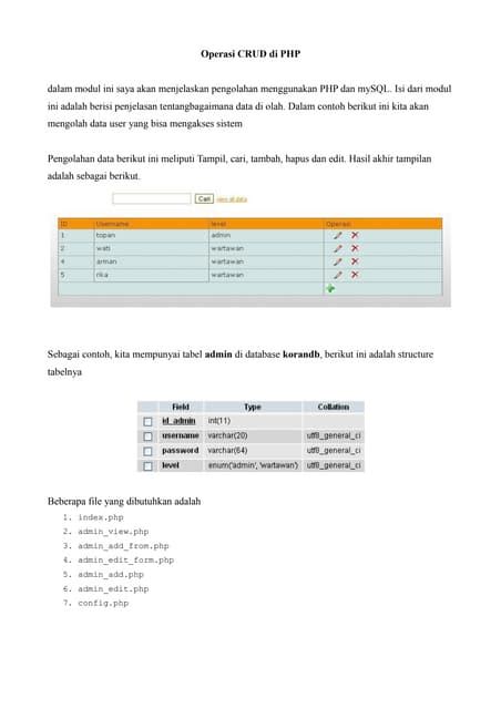 PHP CRUD Tutorial 的图像结果