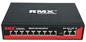 Kathiriyas HCI® RMX 4/8-Port Fast Ethernet PoE Switch Support 10/100M ...