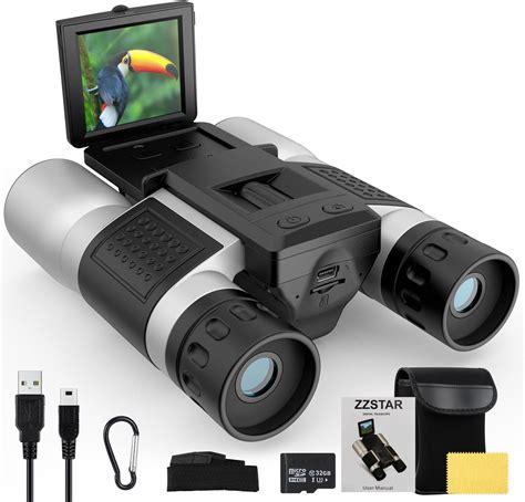 Amazon.com : ZZSTAR 12x32 Binoculars for Adults, Binoculars with Camera ...