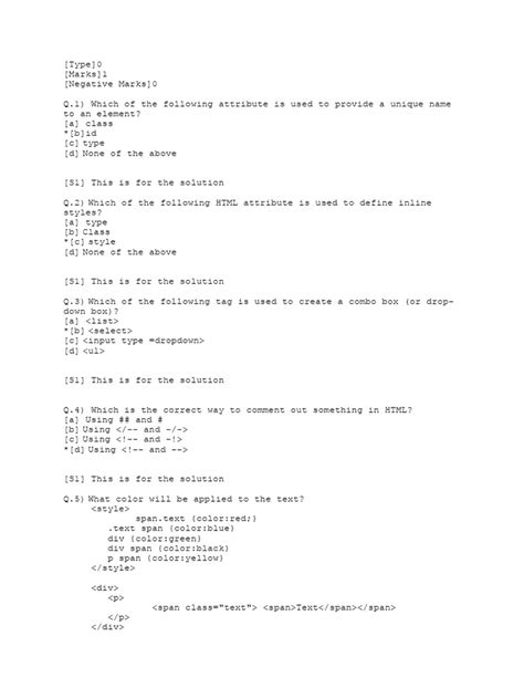 Image result for MCQ Questions On JavaScript HTML/CSS Template for Free