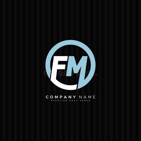 Initial Letter FM Logo - Minimal Business Logo Stock Vector ...