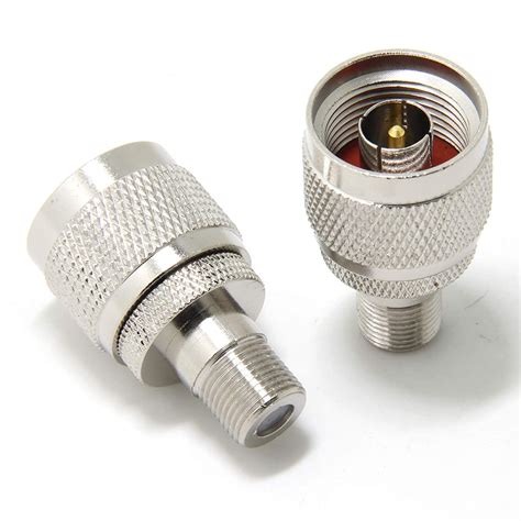NETBOON N Type Male to F Type Female Adapter RF Coax Cable Connector ...