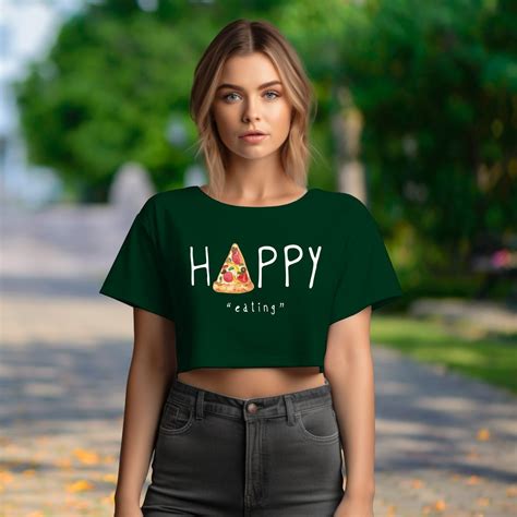 HAPPY EATING CROP OVERSIZE T-SHIRT – Juxar