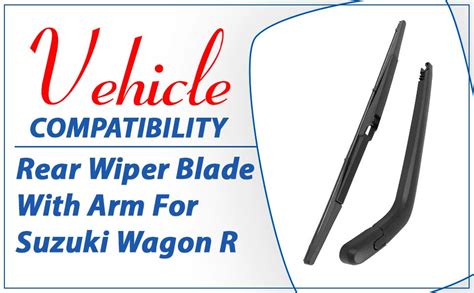 AutoClean Rear Wiper Blade With Arm For Suzuki Wagon R : Amazon.in: Car ...