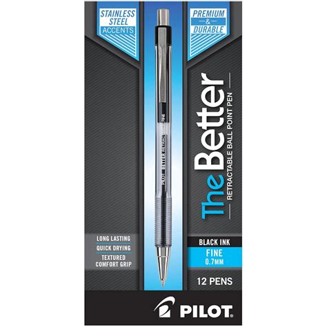 Pilot The Better Ball Point Pen Refillable&Retractable Ballpoint Pens ...