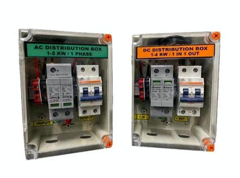 Solar AC Distribution Box - Solar ACDB 5 kW With AC SPD AC MCB Trader ...