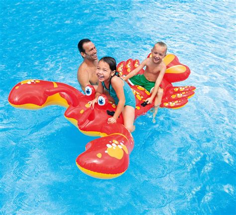 Lobster Giant Inflatable Float Swimming Pool Ride On Raft - Floats ...