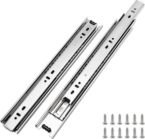 LONTAN 1 Pair Full Extension Ball Bearing Drawer Slides 12 14 16 18 20 ...