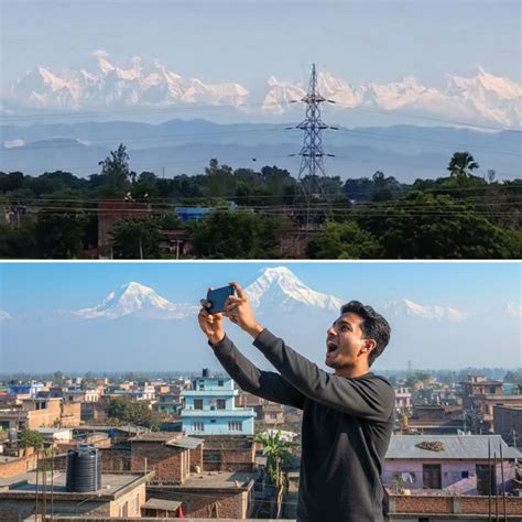 Rare Sight: Mount Everest Visible from Bihar’s Jainagar After Heavy Rain Clears Skies - The ...