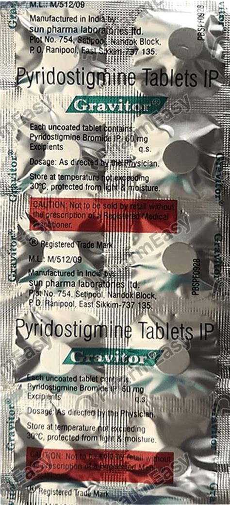 Gravitor 60 MG Tablet (10): Uses, Side Effects, Price & Dosage | PharmEasy