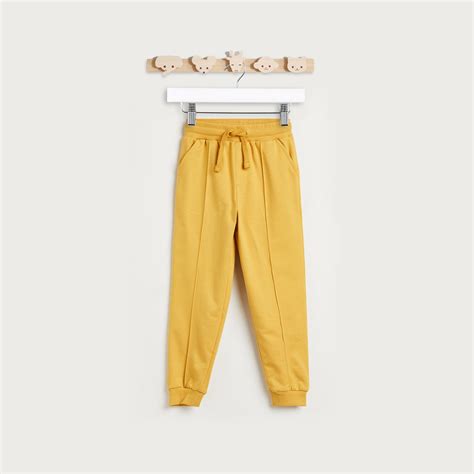 Buy Juniors Solid Joggers with Elasticated Waistband and Pockets from ...