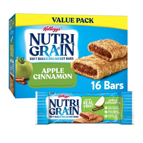 Nutri-Grain Soft Baked Breakfast Bars, Made with Real Fruit and Whole ...