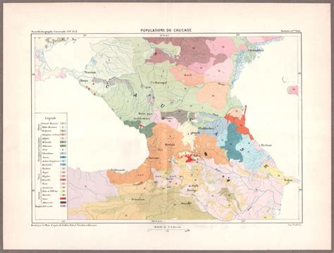 Этнографическая карта Кавказа.