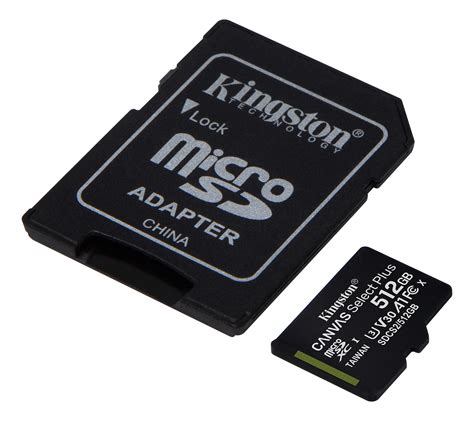 SDCS2/512GB Kingston 512GB micSDXC Canvas Select Plus 100R A1 C10 Card ...