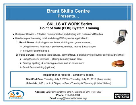 Learn Point of Sale System (POS) — Register Now! – Brant Skills Centre