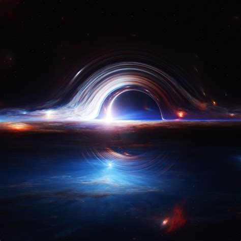 Gargantua black hole Wallpaper 4K, Deep space, Interstellar