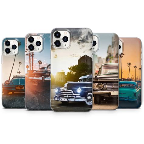Retro Cars Phone Case Cover for iPhone 7, 8, XS, XR, 11PRO & Samsung ...