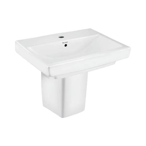 Parryware - Half Pedestal Rectangle White Wash Basin - Sutra - C041X by ...