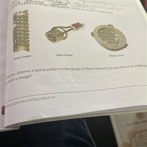 ming!Look at the picture of various heating devices. Answer the ...