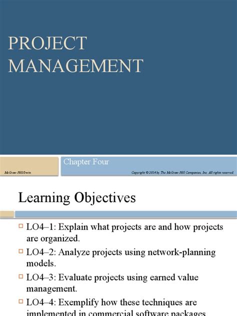 Image result for Project Management Chapter 4 Notes