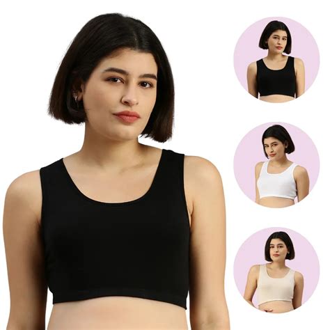 Buy Adira Pregnancy Bra – Racerback & Wider Shoulder Straps | 3-Pack