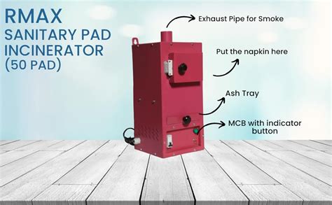 RMAX Sanitary Pad Incinerator | Sanitary Pad | Face Mask Disposal ...