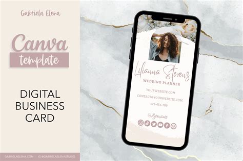 Digital Business Card Template 的图像结果