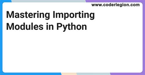 Image result for Importing Python Modules