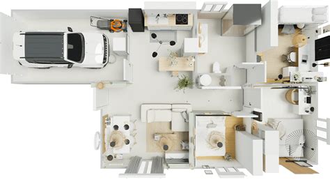 3d Single Story House Plans