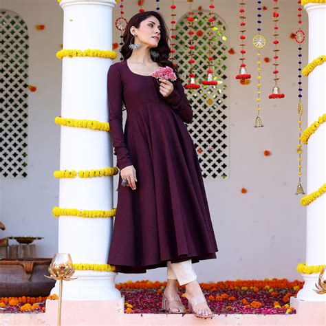 Ayrin linen cotton Gher Kurta – Kameez.co