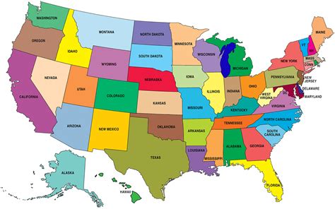 Political Map Of USA | Printable Map Of USA