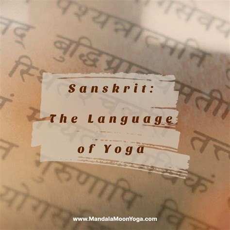 Sanskrit 101 - Mandala Moon Yoga, LLC