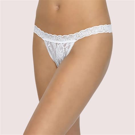 Stretch Lace White G-String – Wild Berries Intimates