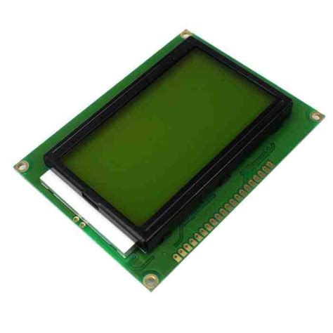 Buy Graphic LCD 128x64 Yellow Online in India | Robocraze