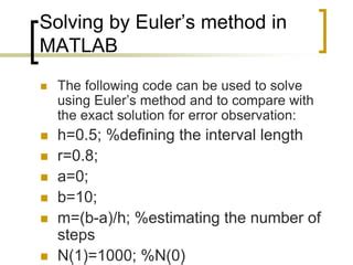 Image result for How to Create Model From Ode in MATLAB