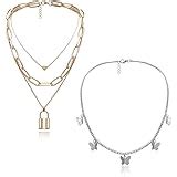 YouBella Jewellery Stylish Combo of Two Necklace Chains for Women and ...
