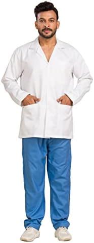 Buy RightCare Men’s Full Sleeves Doctor Lab Coat Apron (White, 30) at ...