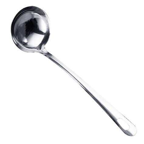 Oiur Soup Ladle Spoon Metal 430 Stainless Steel Ladles Spoon And ...