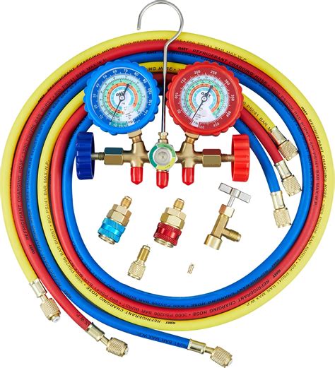 Orion Motor Tech 3 Way AC Diagnostic Manifold Gauge Set for Freon ...