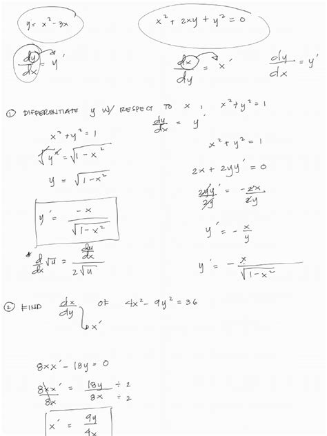 Implicit Differentiation Problem and Solving 的图像结果