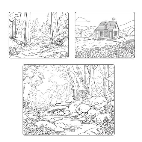 Landscape Coloring Pages 的图像结果