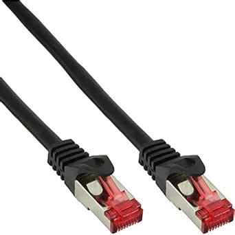 InLine® Patch cord, InLine®, S-STP/PiMF, Cat. 6, black, 3m : Intos ...
