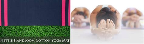 Nettie Handloom Cotton Yoga Mat With Free Carry Bag, 180 cm x 72 cm ...