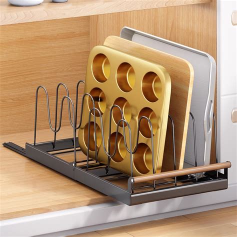 Amazon.com: Pull out Cabinet Organizer, Cookie Sheet Organizer for ...