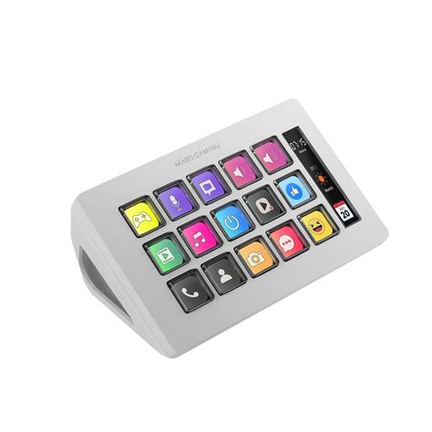 Buy MARSGAMING MSD-ONE, Stream Deck Slim, 15 Customisable LCD Keys, d ...